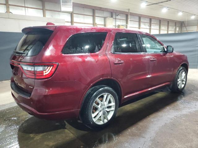 1C4RDJDG1MC609563 - 2021 DODGE DURANGO GT MAROON photo 3