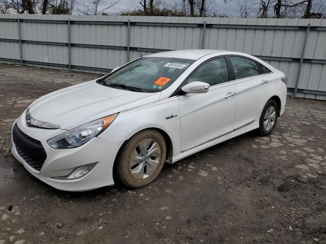 KMHEC4A4XEA113991 - 2014 HYUNDAI SONATA HYBRID WHITE photo 1