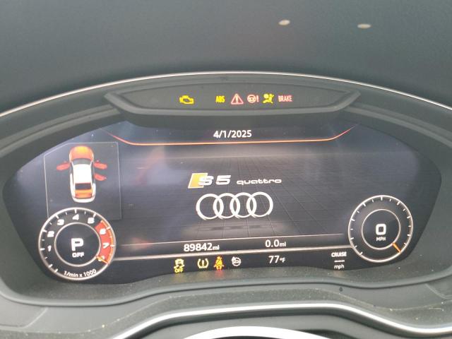 WAUC4DF54JA037508 - 2018 AUDI S5 PRESTIGE BLUE photo 9