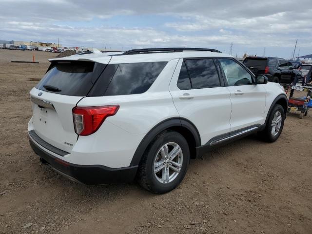 1FMSK8DH7MGA10485 - 2021 FORD EXPLORER XLT WHITE photo 3