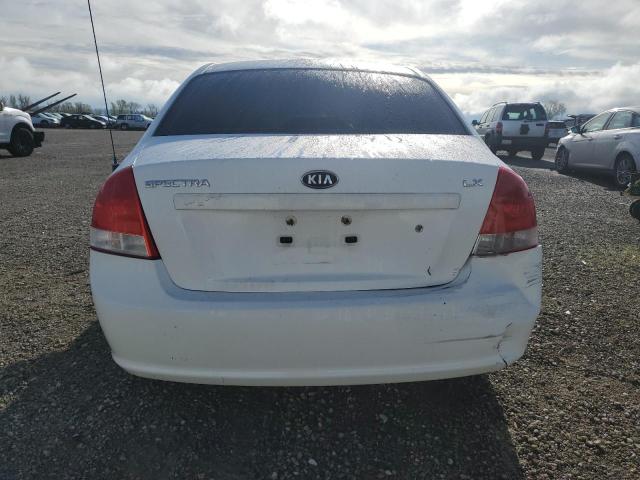 KNAFE222195644545 - 2009 KIA SPECTRA EX WHITE photo 6