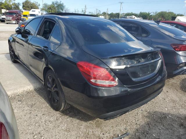 55SWF4JB4FU055270 - 2015 MERCEDES-BENZ C300 300 BLACK photo 2