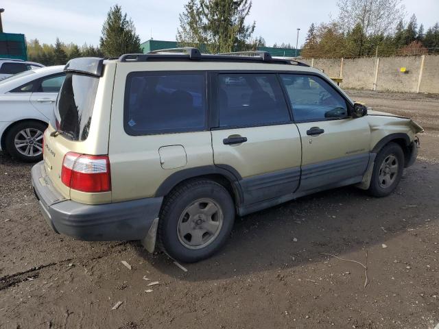 JF1SF63512H740958 - 2002 SUBARU FORESTER L GREEN photo 3