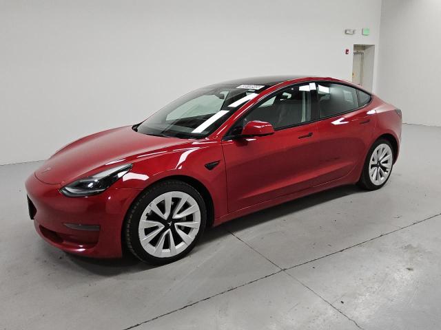 5YJ3E1EA8NF189530 - 2022 TESLA MODEL 3 RED photo 1