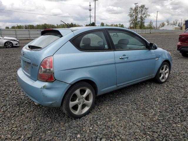 KMHCN36C47U014273 - 2007 HYUNDAI ACCENT SE BLUE photo 3