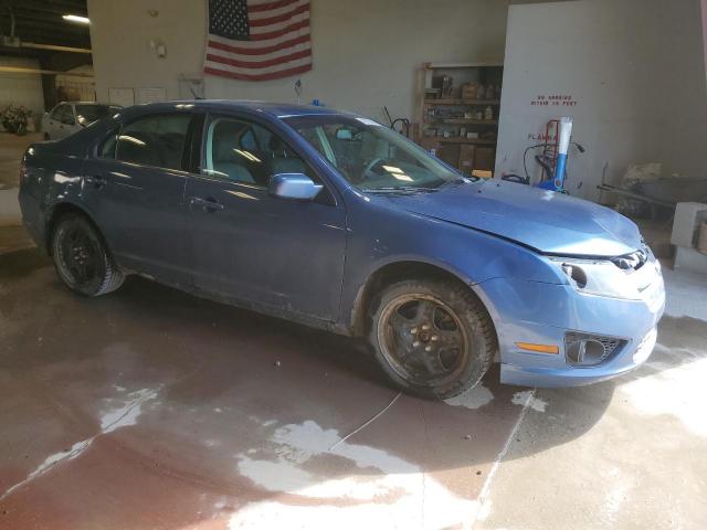 3FAHP0HA3AR422685 - 2010 FORD FUSION SE BLUE photo 4