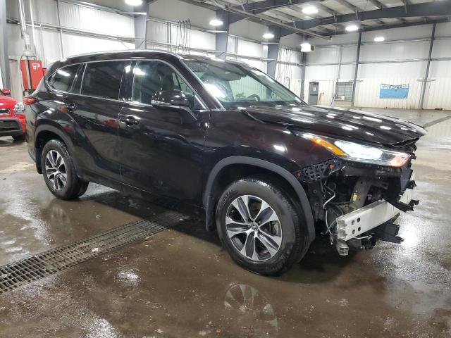 5TDGZRBHXLS009446 - 2020 TOYOTA HIGHLANDER XLE BLACK photo 4