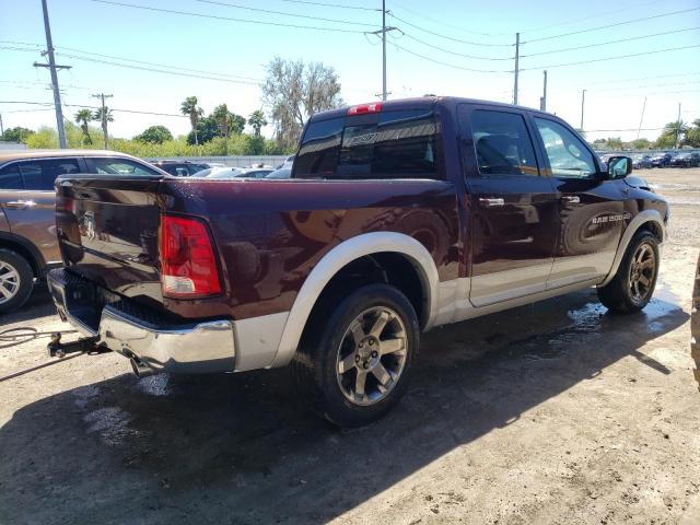 1C6RD6NT7CS224397 - 2012 DODGE RAM 1500 LARAMIE BURGUNDY photo 3