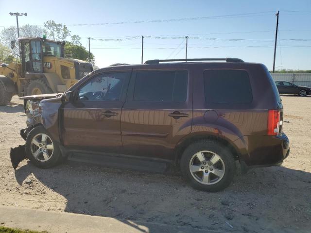 5FNYF3H5XBB007108 - 2011 HONDA PILOT EXL BURGUNDY photo 2