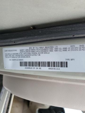 4S4BP61C557383878 - 2005 SUBARU LEGACY OUTBACK 2.5I TAN photo 13