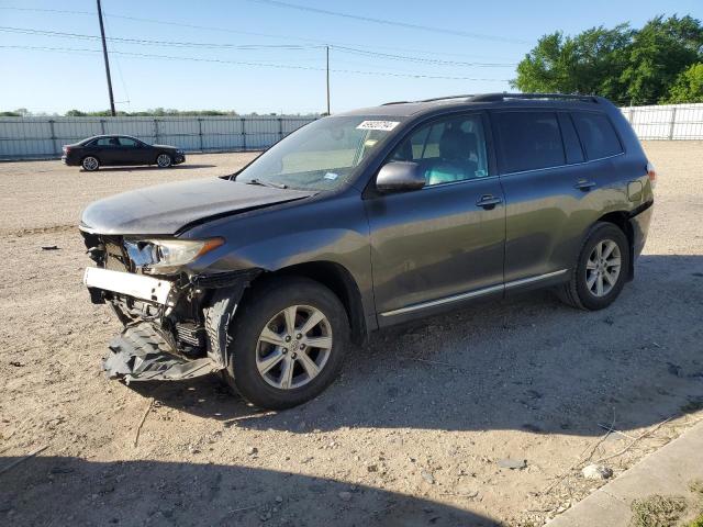 5TDBK3EH8CS124151 - 2012 TOYOTA HIGHLANDER BASE GRAY photo 1