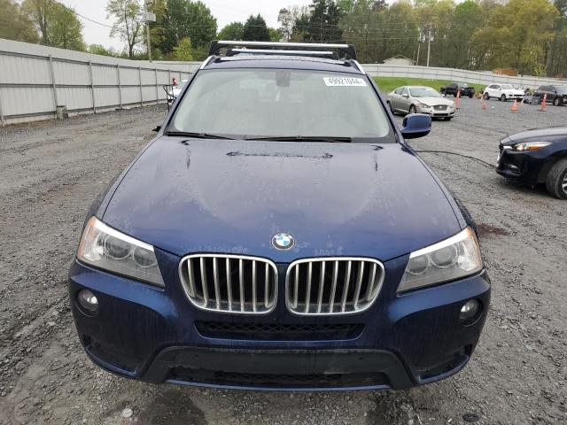 5UXWX9C56E0D23723 - 2014 BMW X3 XDRIVE28I BLUE photo 5