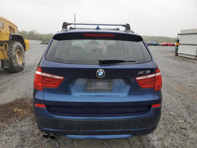 5UXWX9C56E0D23723 - 2014 BMW X3 XDRIVE28I BLUE photo 6