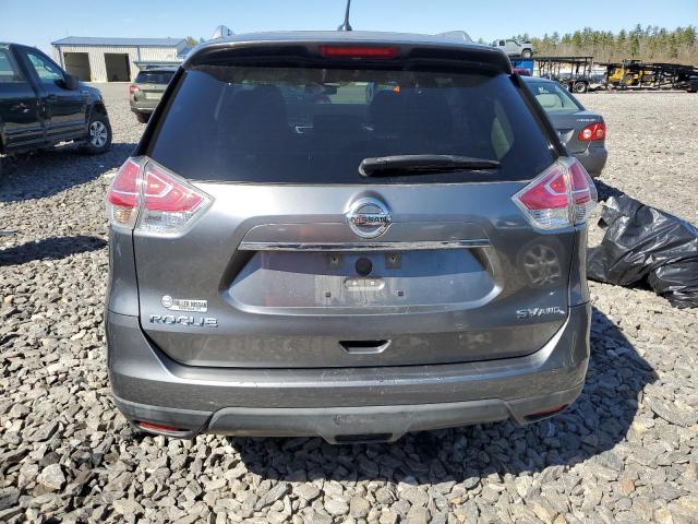 KNMAT2MVXFP584551 - 2015 NISSAN ROGUE S GRAY photo 6