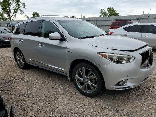 5N1CL0MMXEC540670 - 2014 INFINITI QX60 HYBRID SILVER photo 4