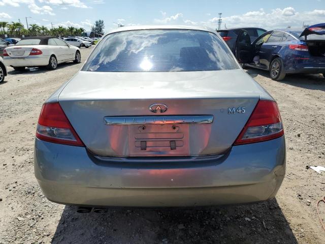 JNKAY41E04M400362 - 2004 INFINITI M45 SILVER photo 6