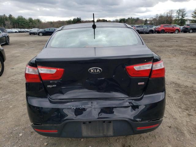 KNADM4A34F6466572 - 2015 KIA RIO LX BLACK photo 6