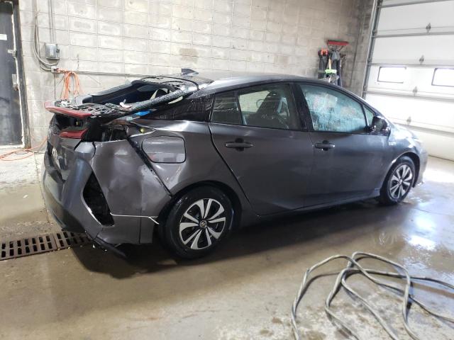JTDKARFP9H3003195 - 2017 TOYOTA PRIUS PRIM ნაცრისფერი ფოტო 3