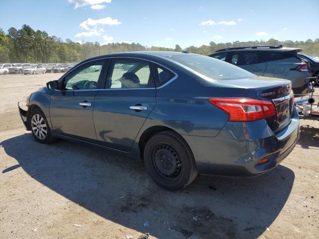 3N1AB7AP0GY232796 - 2016 NISSAN SENTRA S BLUE photo 2