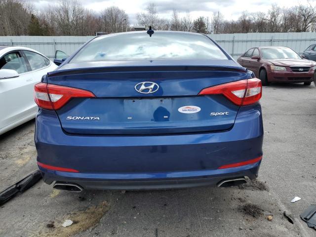 5NPE34AF6FH076776 - 2015 HYUNDAI SONATA SPORT BLUE photo 6