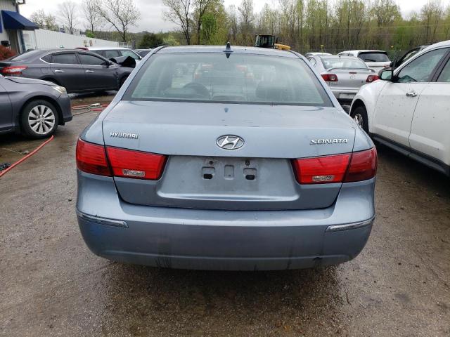 5NPEU4AC4AH628111 - 2010 HYUNDAI SONATA SE BLUE photo 6