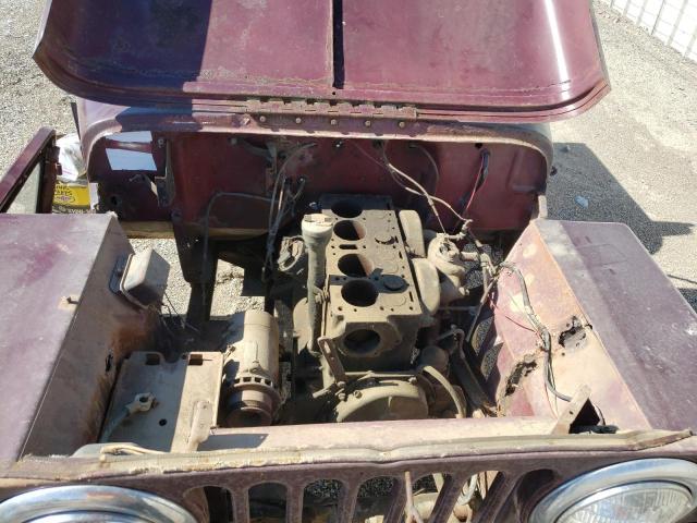 451GB24749 - 1951 JEEP CJ MAROON photo 7