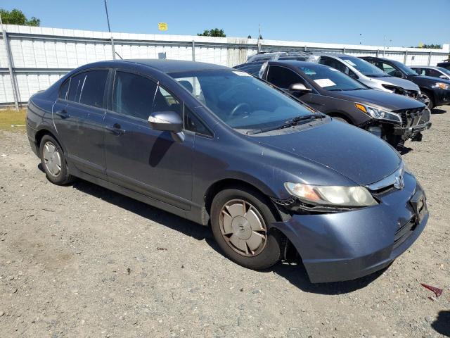 JHMFA36258S006070 - 2008 HONDA CIVIC HYBRID BLUE photo 4