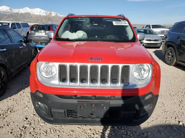 ZACCJBDT6FPC46385 - 2015 JEEP RENEGADE LIMITED RED photo 5