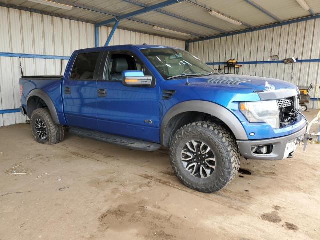 1FTFW1R6XDFC96752 - 2013 FORD F150 SVT RAPTOR BLUE photo 4