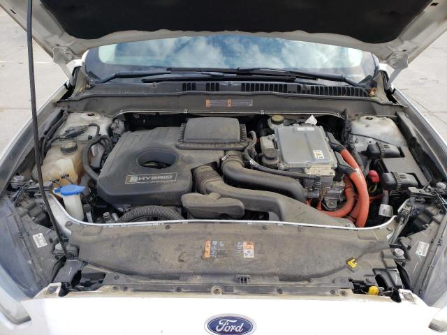 3FA6P0RU5DR375356 - 2013 FORD FUSION TITANIUM HEV WHITE photo 11