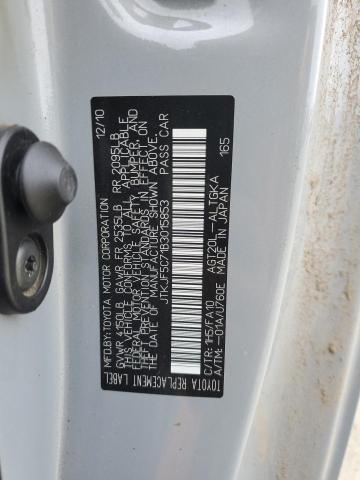 JTKJF5C71B3015853 - 2011 TOYOTA SCION TC 灰色 照片 12