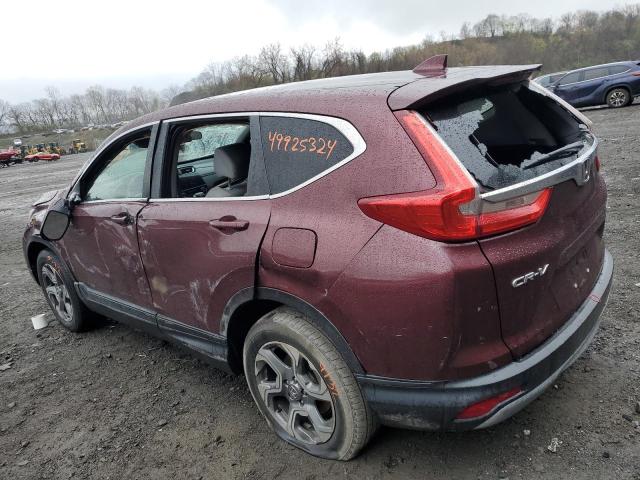 2HKRW2H54JH660368 - 2018 HONDA CR-V EX BURGUNDY photo 2