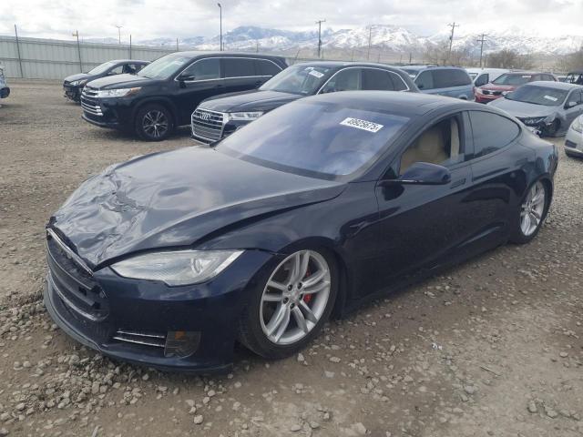 5YJSA1DP0CFP02909 - 2012 TESLA MODEL S BLUE photo 1