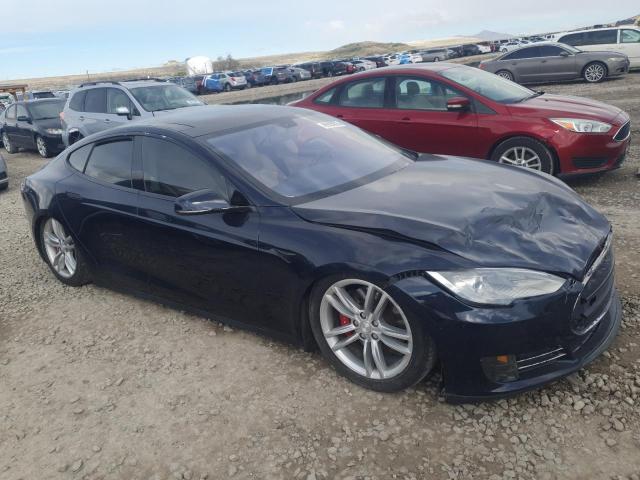 5YJSA1DP0CFP02909 - 2012 TESLA MODEL S BLUE photo 4