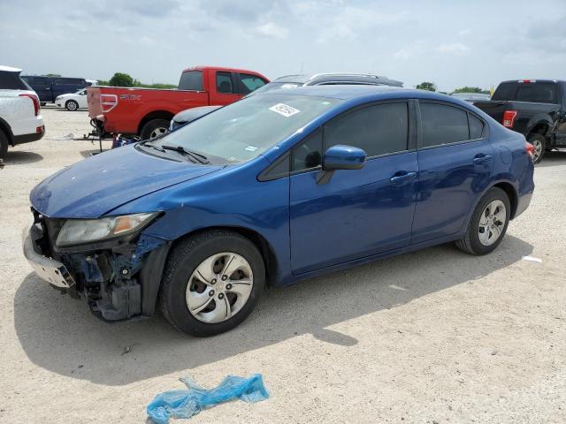 19XFB2F59FE060765 - 2015 HONDA CIVIC LX BLUE photo 1