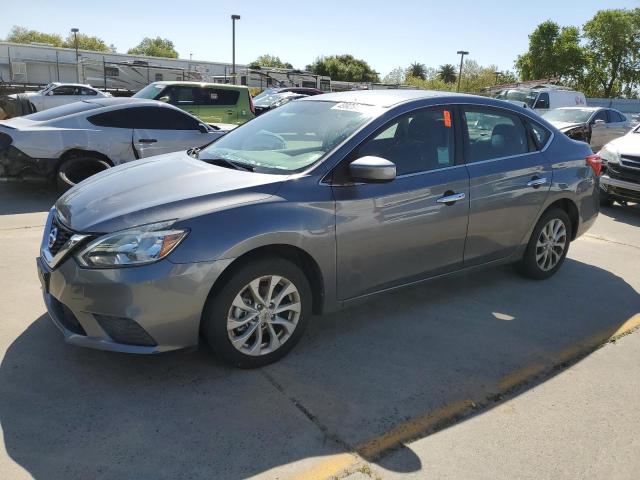 3N1AB7AP6KY434471 - 2019 NISSAN SENTRA S GRAY photo 1