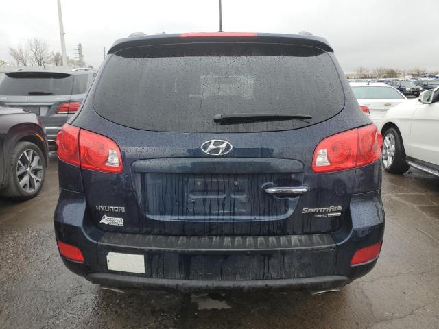 5NMSH73E98H225093 - 2008 HYUNDAI SANTA FE SE BLUE photo 6