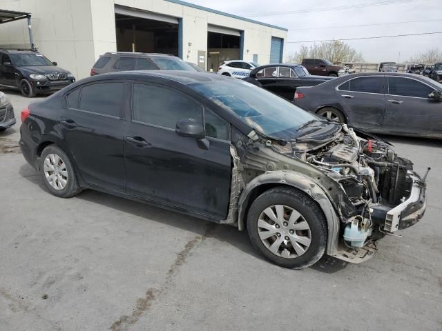 2HGFB2F5XCH308894 - 2012 HONDA CIVIC LX BLACK photo 4