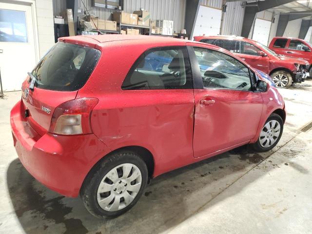 JTDJT903185209787 - 2008 TOYOTA YARIS RED photo 3