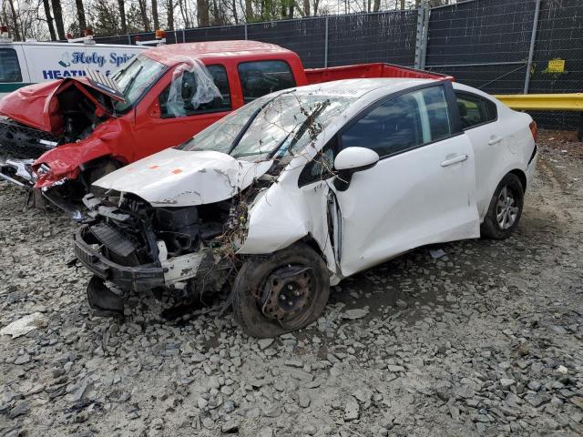 KNADM4A36D6230602 - 2013 KIA RIO LX WHITE photo 1