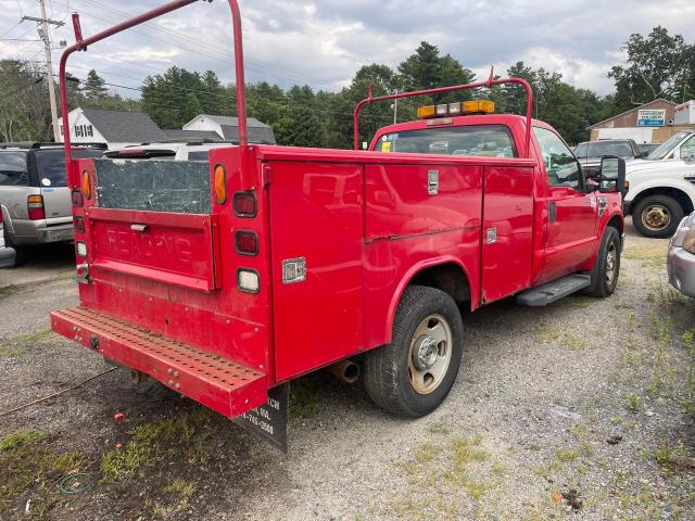 1FDSF34RX8EB06564 - 2008 FORD F350 SRW SUPER DUTY RED photo 4