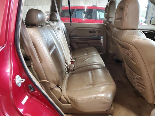 5FNYF18615B029550 - 2005 HONDA PILOT EXL RED photo 11