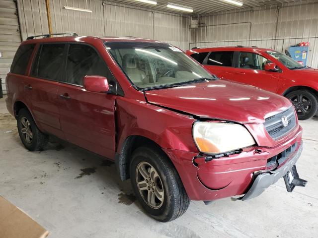 5FNYF18615B029550 - 2005 HONDA PILOT EXL RED photo 4