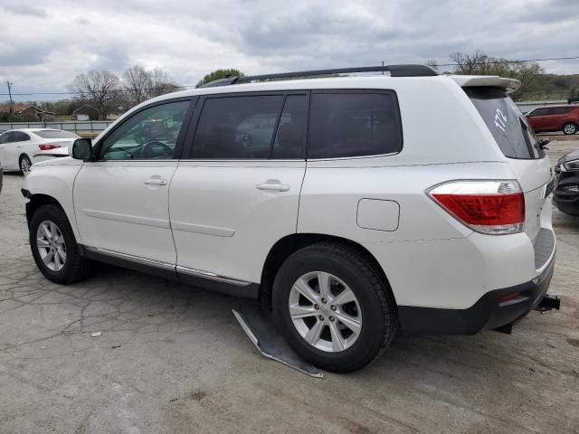 5TDBK3EH9CS111764 - 2012 TOYOTA HIGHLANDER BASE WHITE photo 2