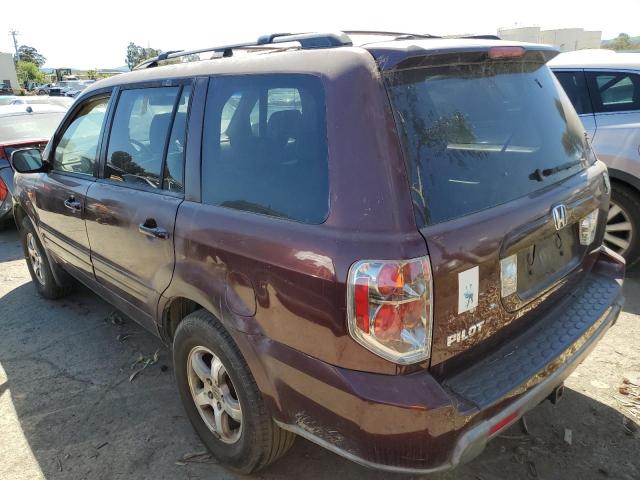 5FNYF28568B020912 - 2008 HONDA PILOT EXL MAROON photo 2