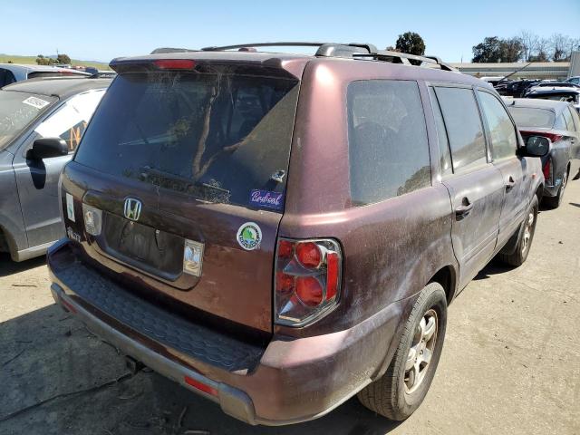 5FNYF28568B020912 - 2008 HONDA PILOT EXL MAROON photo 3