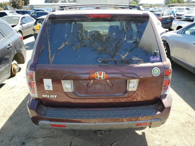 5FNYF28568B020912 - 2008 HONDA PILOT EXL MAROON photo 6