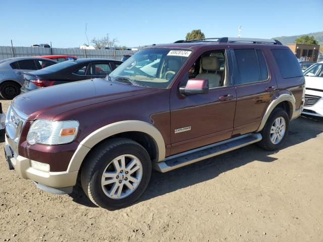 1FMEU64E57UA87203 - 2007 FORD EXPLORER EDDIE BAUER MAROON photo 1