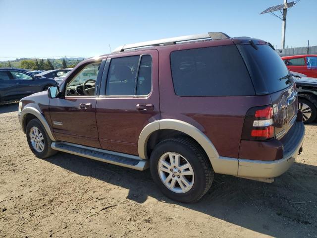 1FMEU64E57UA87203 - 2007 FORD EXPLORER EDDIE BAUER MAROON photo 2