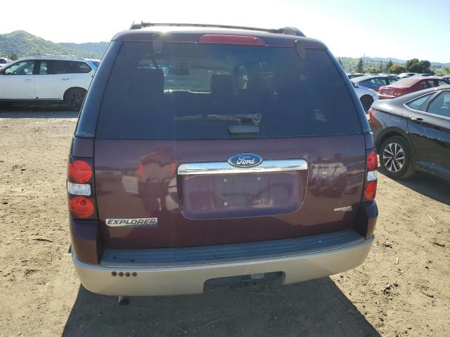 1FMEU64E57UA87203 - 2007 FORD EXPLORER EDDIE BAUER MAROON photo 6